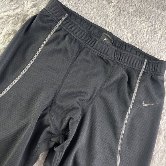 Nike Leggings Mens Extra Large Black White Camo Swoosh Base Layer Yoga Running - Picture 1 of 9